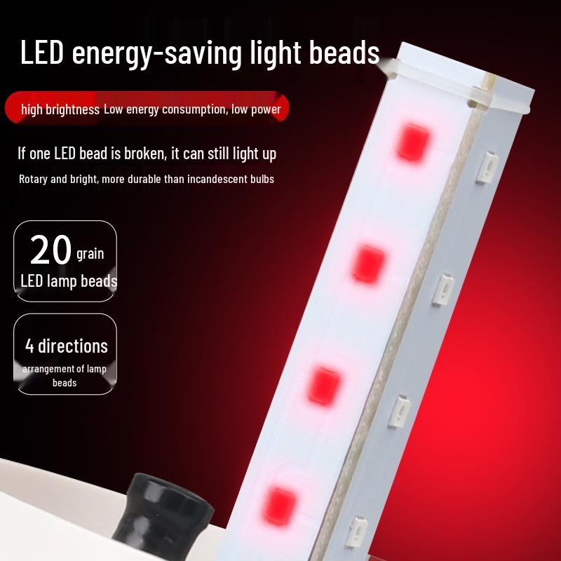 LTE-1101J LED Alarm: Flashing Strobe Light with Sound, 12V/24V/220V