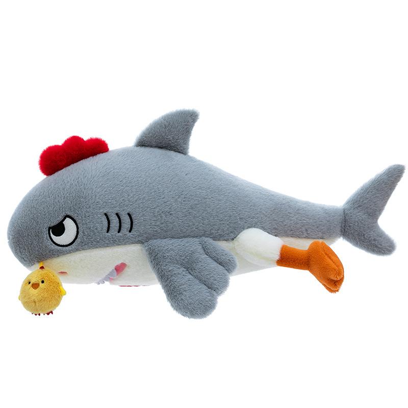 

Creative Shark Chicken Pillow Plush Toy Cartoon Animal Doll Bed Sleeping Ragdoll Sleeping Pillow 50cm/1.13kg