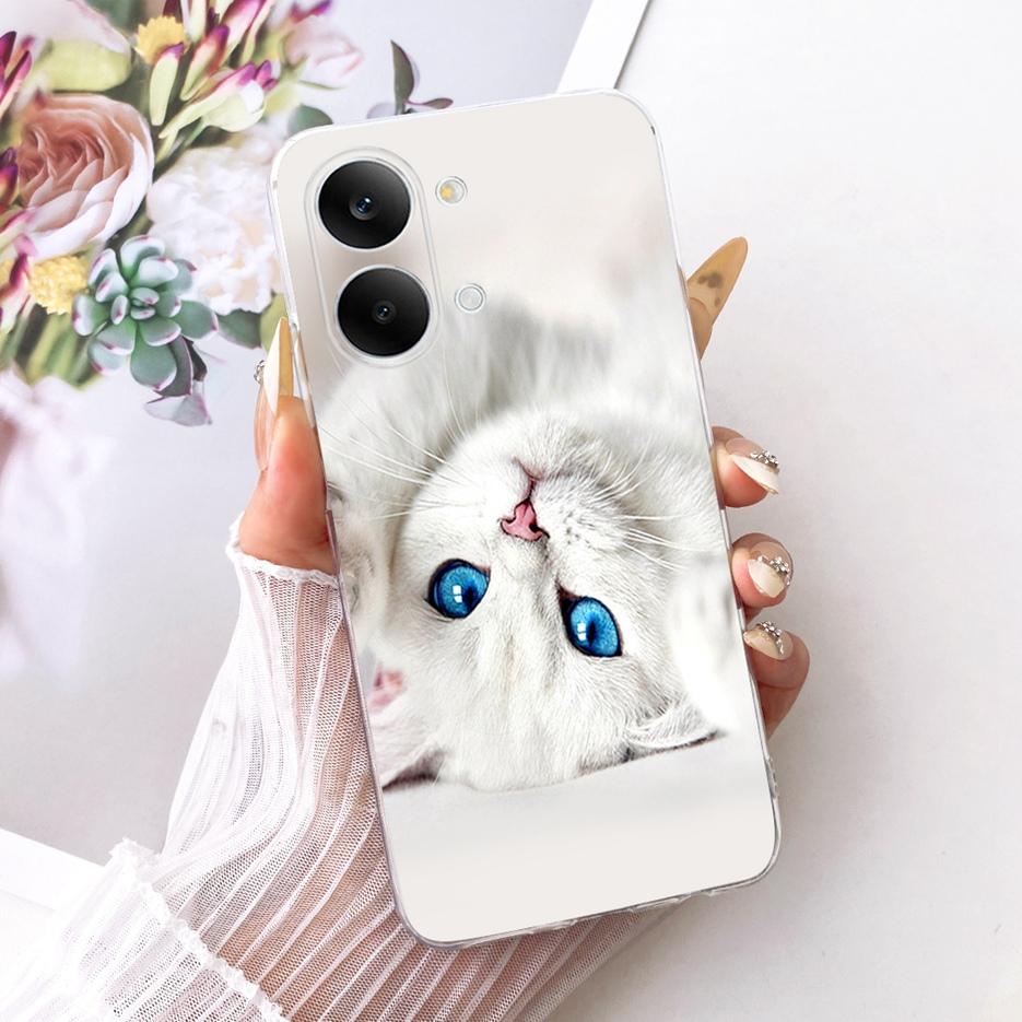 For Xiaomi Redmi Turbo 5 Max Case Cute Cat Flowers Painted Cover Soft Slim Phone Case For Xiaomi Redmi Turbo 5 Turbo5 Max Fundas