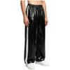 Men‘s Athletic Waterproof Pants S-3XL with Zipper Fly and Reflective Stripes Elastic Waist Straight Leg for Outdoor Sports
