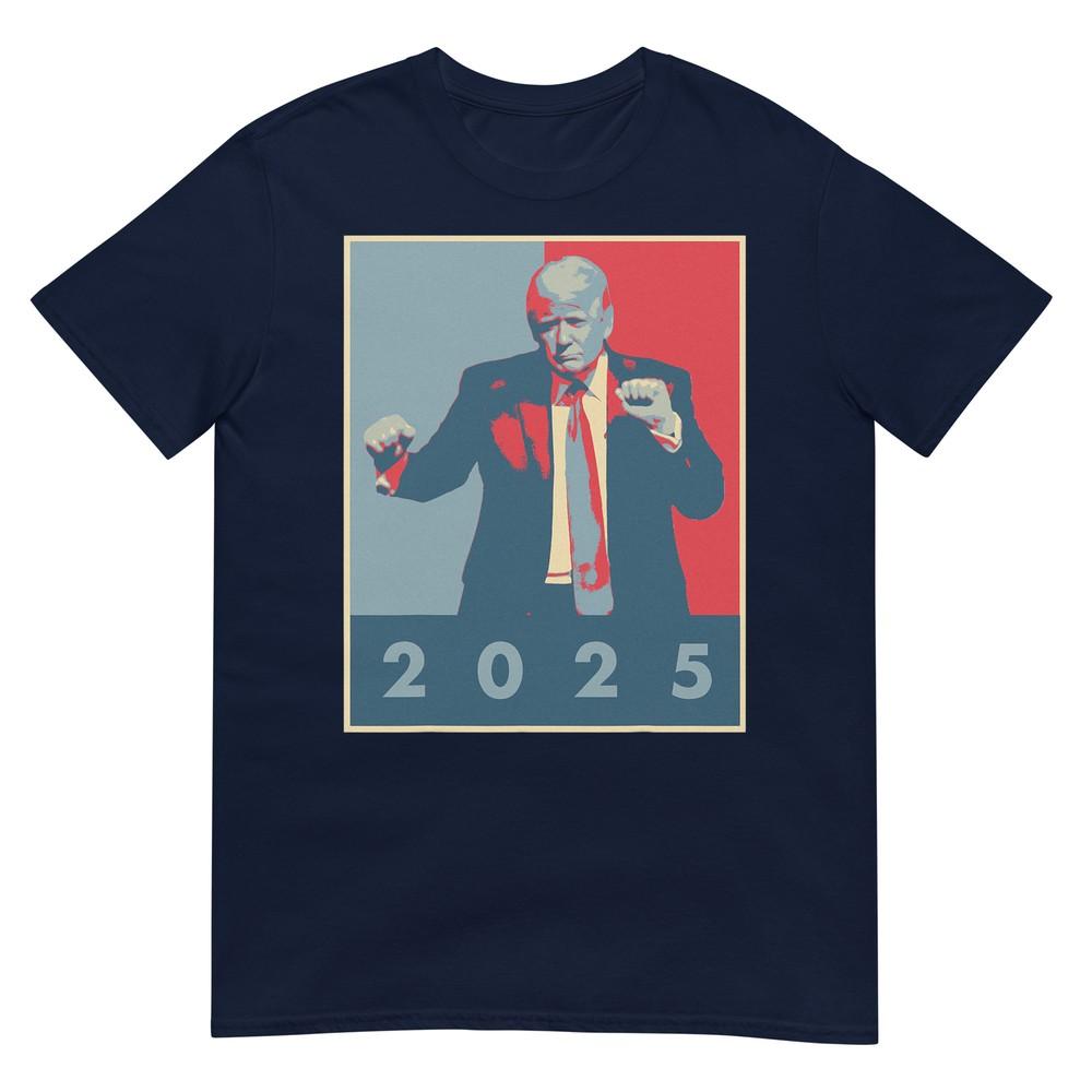 Trump 2025 Pop Art Efect Tshirt Trump Dance Happy New Year Tshirt S