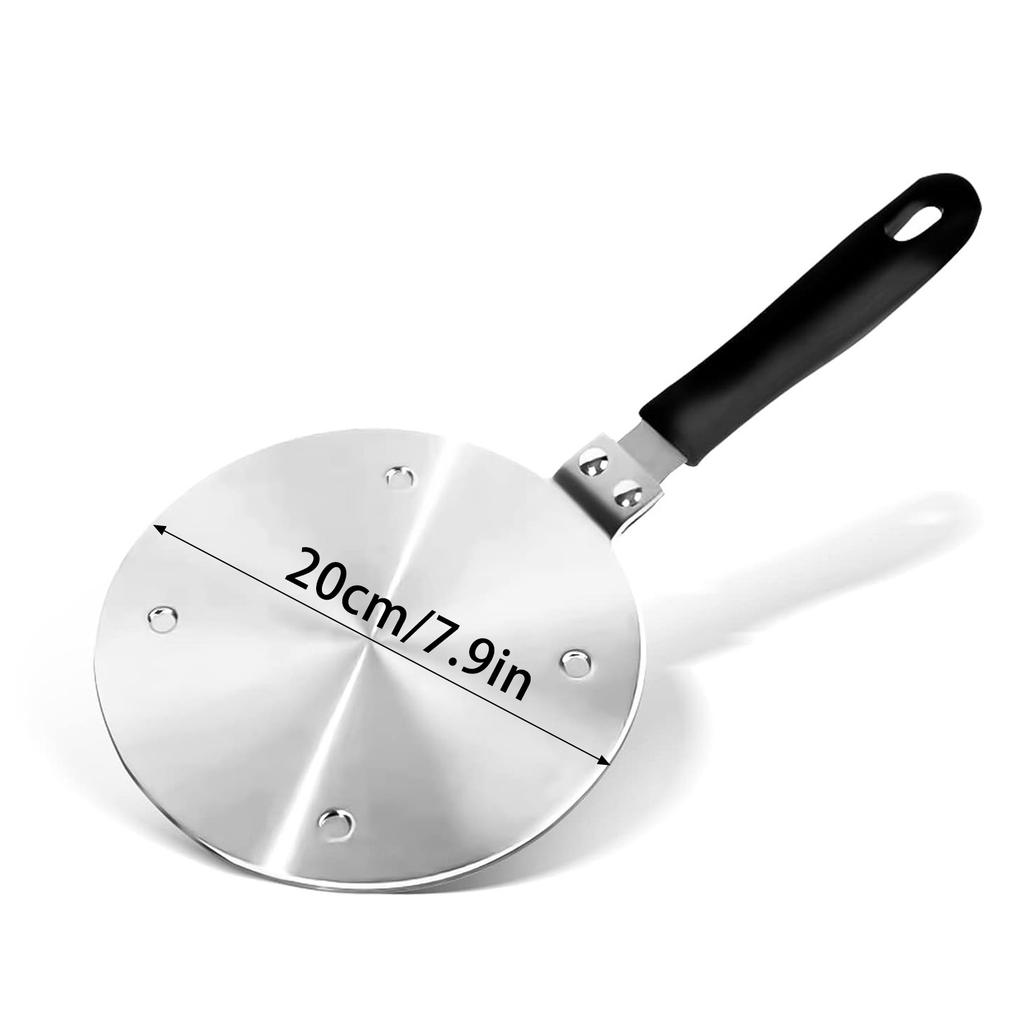 Stainless Steel Heat Diffuser Plate Induction Adapter with Removable Handle Cooking Utensil Accessory Suitable for Stove