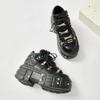 New Dark Daddy Shoes Thick Sole Foreign Trade Cross-border Women's Shoes Heavy Metal Personalized Gothic Punk Boots Women