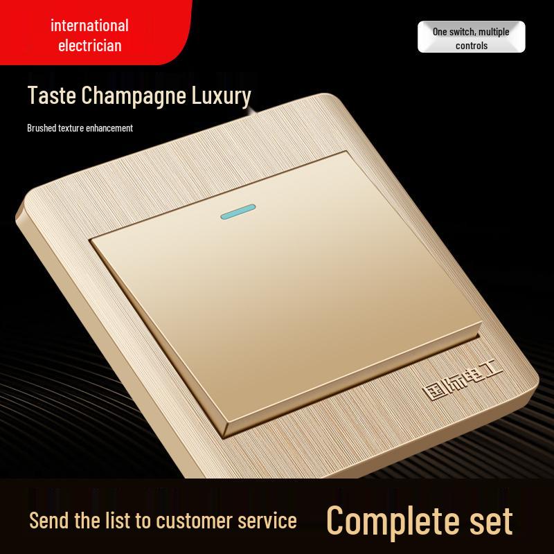 Type 86 Recessed Wall Switch and Socket Panel with USB and Multi-Hole Power Outlets