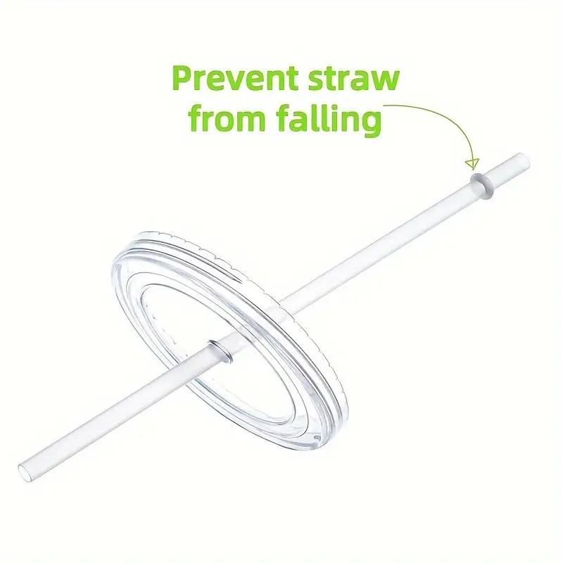 3 szt. Wielokrotnego użytku Jednowarstwowy Przezroczysty Plastikowy Kubek do Picia Butelka na Wodę z Pokrywką Słomką Outdoorowy Napój Kubek na Herbatę Mleko Kawę Narzędzia