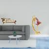 Miniature Wooden Sofa Bed And Ballet Dancing Girl Statue Ballerina Dancer Sculpture Resin Art