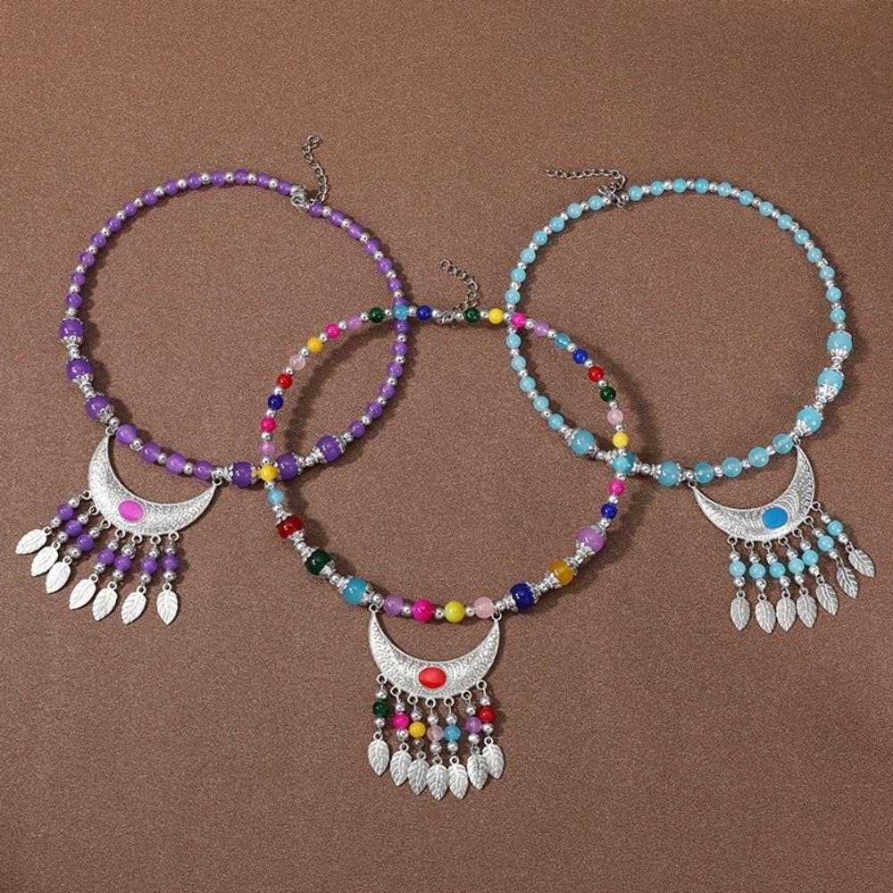 Tibetan Jewelry Bohemia Headwear Ethnic Photo Prop Photography Headband Long Chain Red Stone Hairdress Accessory Gypsy Women