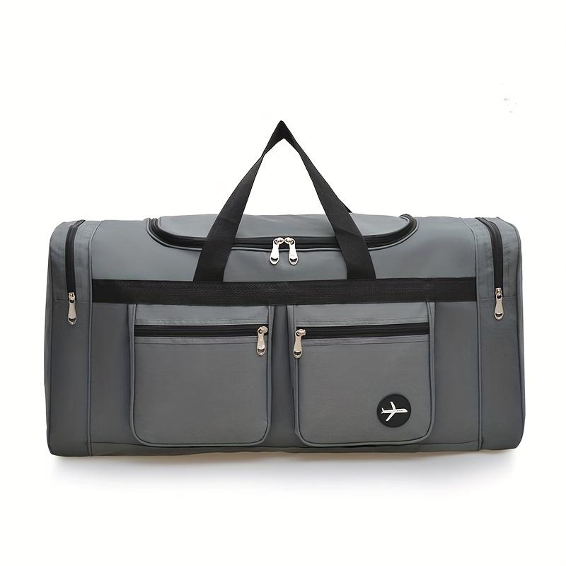 Large Capacity Travel Duffel Bag - Durable Nylon Casual Style with Multiple Compartments & Pockets, Adjustable Shoulder Strap