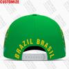 Brazil Baseball Cap Free 3D Custom Made Name Number Team Logo Br Diy Hat Bra Country Travel Portugal Nation Brasil Flag Headgear