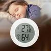 Round Temperature Humidity Meter Gauges Monitors Large LCD Display for Office