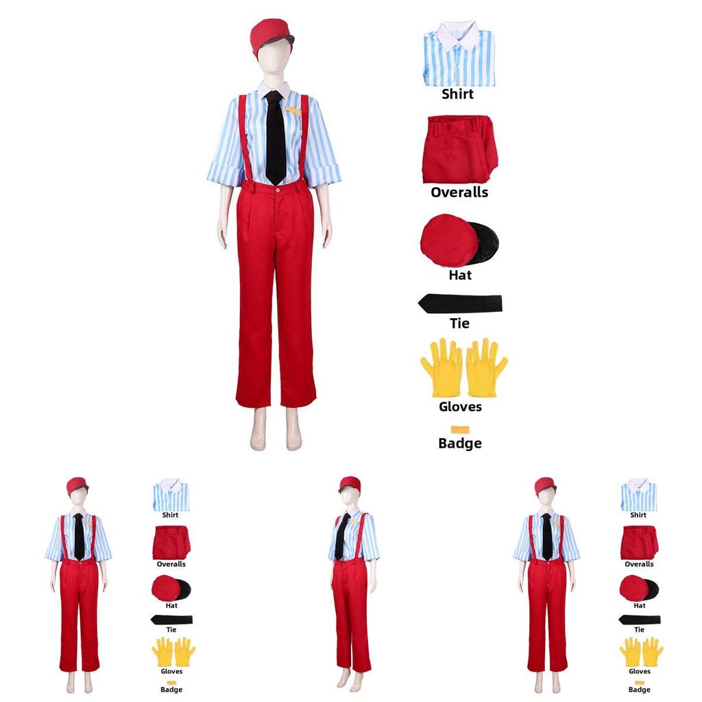 Japanese Style Roleplay Costume Polyester Cosplay Outfit With Hat For Anime Conventions