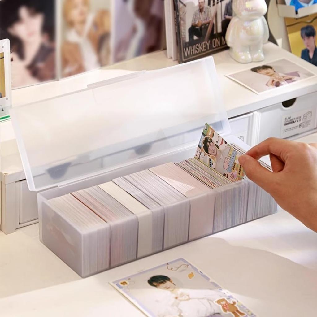 Siawadeky Game Card Divided Set of Large Holds 700 7 Removable Lid Card Classification Card Compatible with Business Pokemon Duel and Various Cards