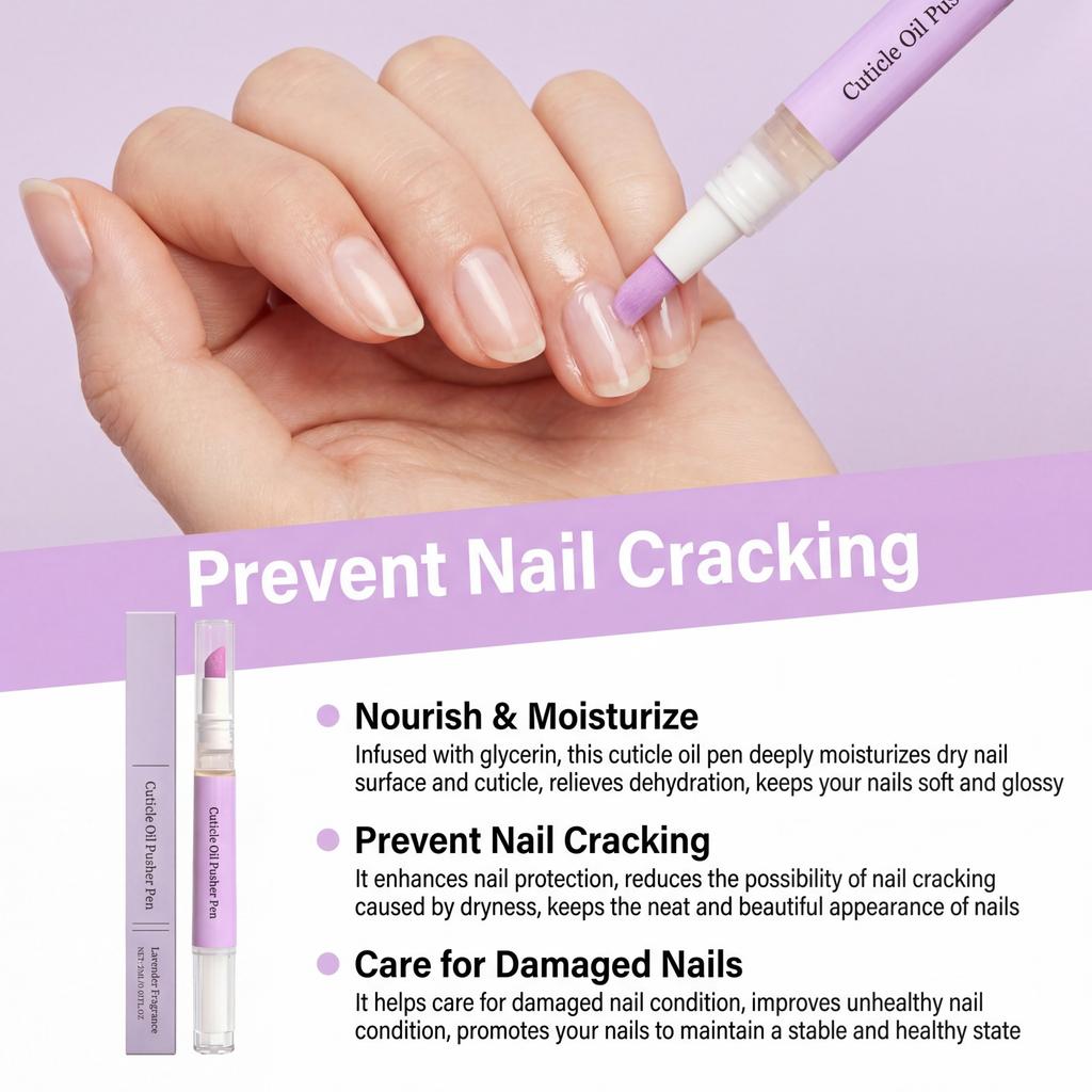 1/2/3/4 PCS x Nail Cuticle Oil Pen Lavender Fragrance Cuticle Pusher Nourishing Nail Oil Cuticle Remover Nail Nutrition Oil Pen