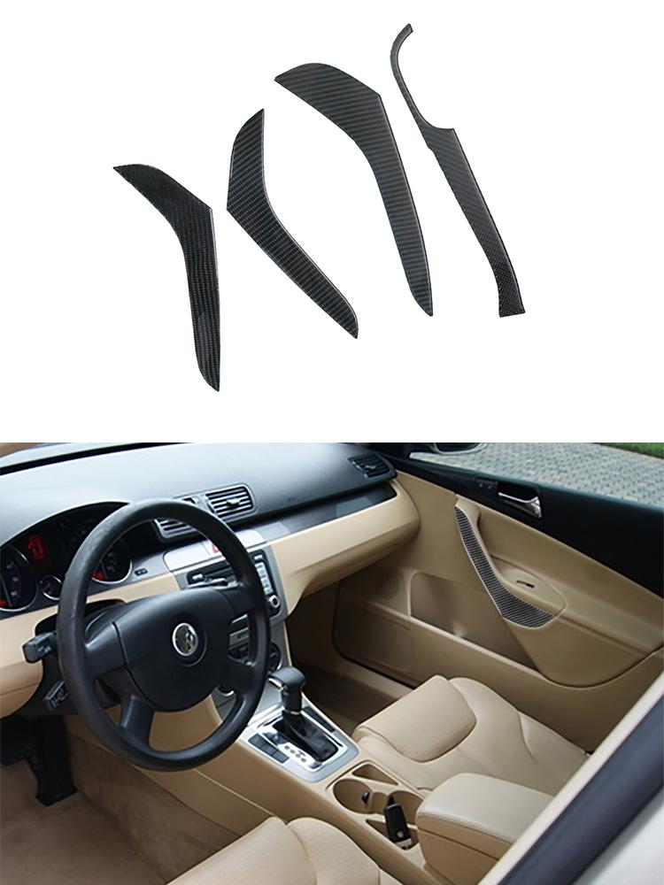 Carbon Fiber Interior Trim Sticker for Volkswagen Passat 2006-2011 - Scratch Resistant Car Styling Decoration & Protection Acces