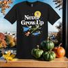 Vintage Never Grow Up Peter Pan T-shirt T Shirt Men Women Unisex Tshirt SY862