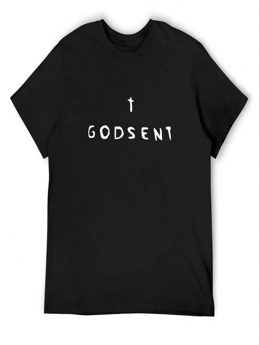 Godsent Lino Cut   T-Shirt Anime Shirt Oversized Valentines Boutique Clothes Funny Costumes Oversized T Shirts For Men S разноцветный