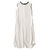 Crew neck sleeveless cotton vest dress women's 2025 summer new loose and thin solid color temperament medium and long skirt