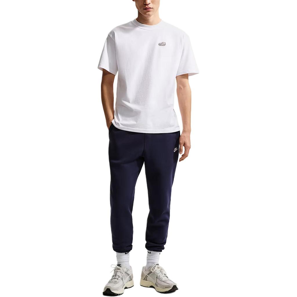 Nike Sportswear T Shirts Men's White Crew Neck Moderate IH1150-100