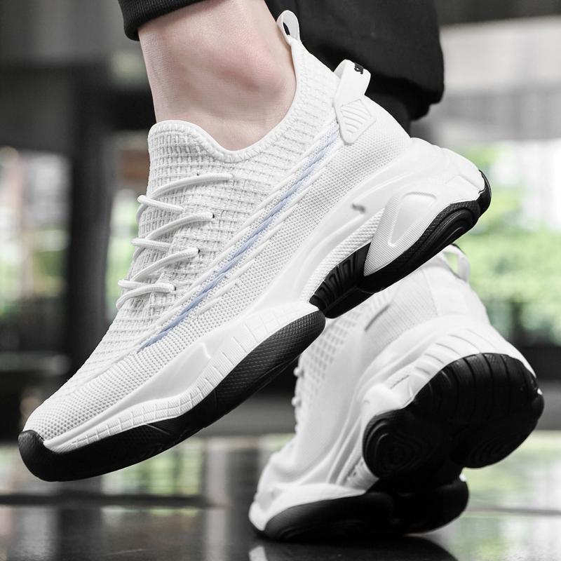 Man Lift Sneakers Men Elevator Sports Height Increase Shoes Insole 6Cm Leisure Fashion