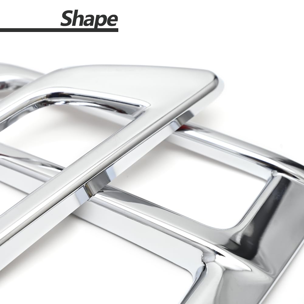 Serena C27 Highway Star Compatible Fog Lamp Light Garnish Chrome Plated Cover Exterior Parts