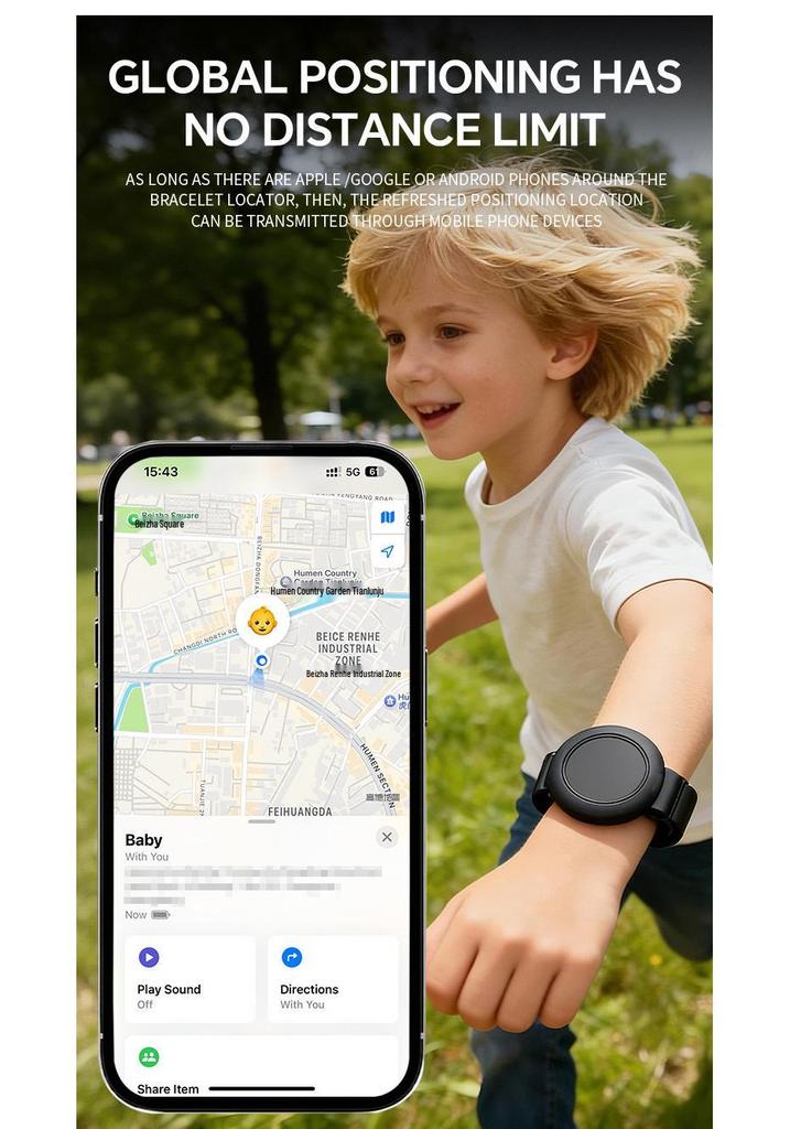 Waterproof Children's Smart Bracelet: Remote Locator & Anti-Lost Tracker Device