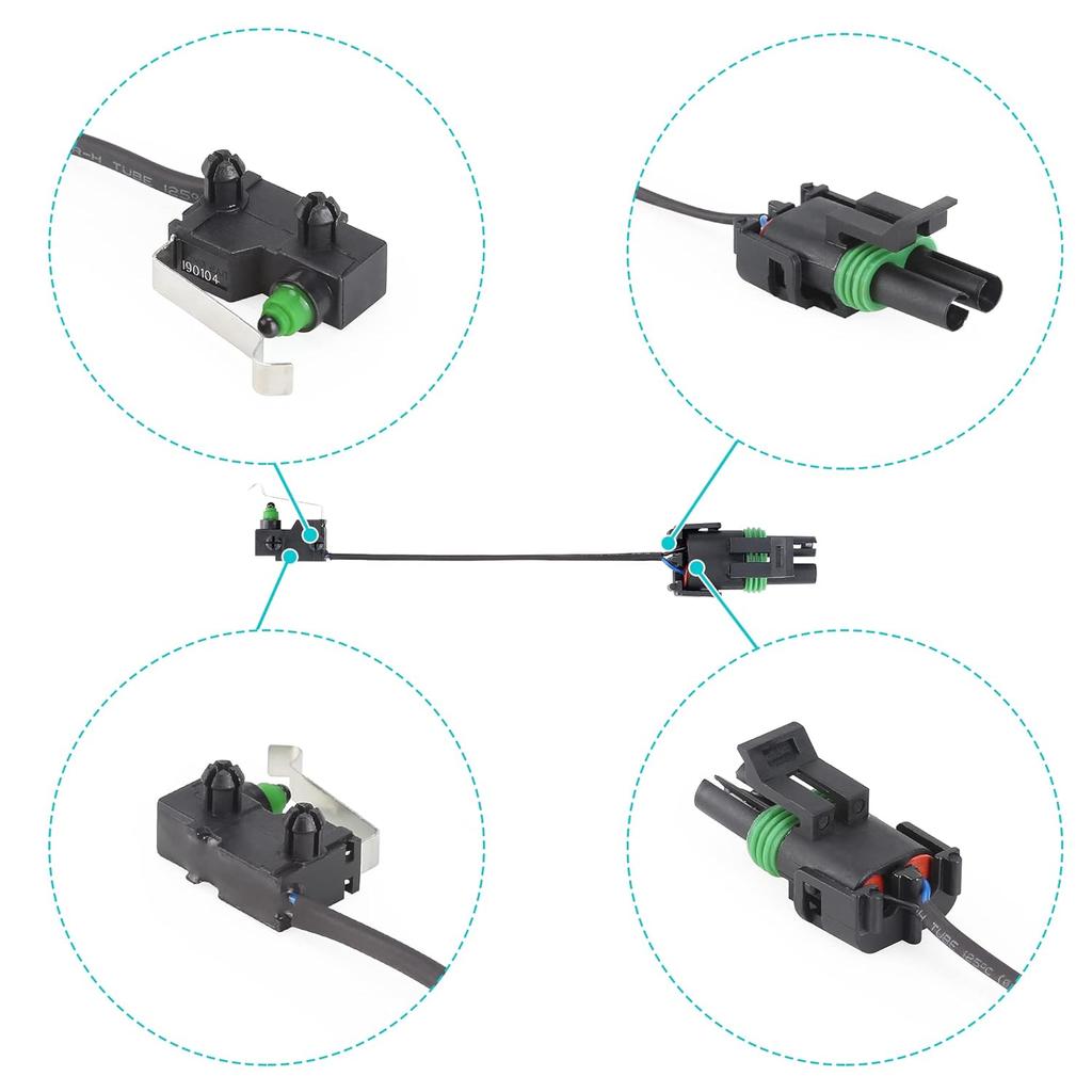 10L0L Golf Cart DCS Forward Micro Switch Assembly for 1996-2002 EZGO DCS Electric Vehicles OEM# 73194G01, CS25536, 73194-G01, 15842, 6-155, N5536