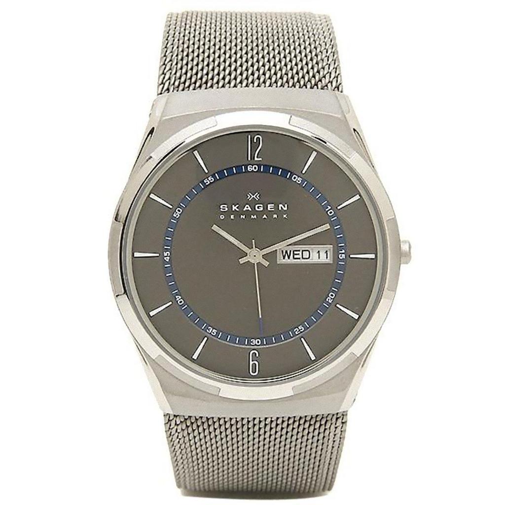 Skagen Men's Titanium Watch, 40mm, Quartz Movement, Gray and Silver, SKW6078 [Parallel Import]