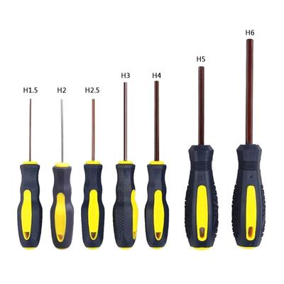 Imbusový klíč vrták magnetický imbusový nástrčný imbusový bit imbusový šroubovák bit s gumovou rukojetí šroubovák 1,5 mm-6 mm