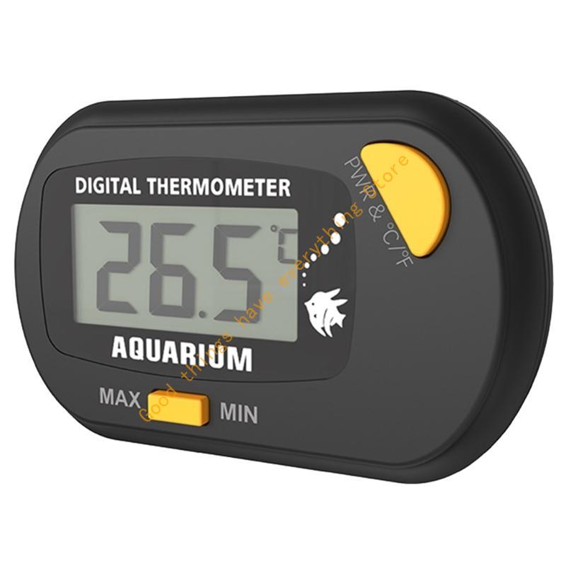 Aquarium Digital Thermometer with Probe Large Screen Fish Thermometers 55KF