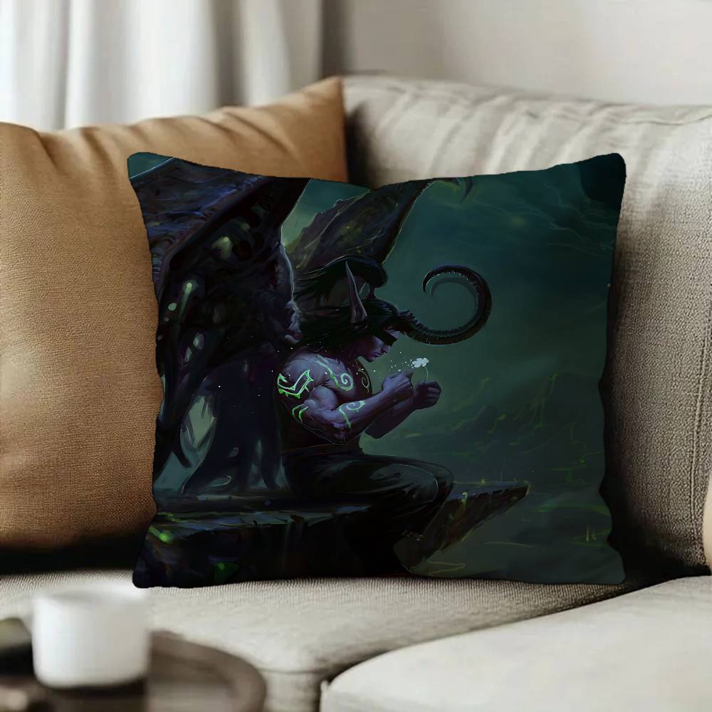 Explore the unknown W-World Of W-Warcraft Cushion Cover Pillowcase Upholstery Sofa Throw Pillow Home Decor Pillowcas