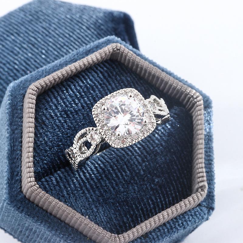 

Кольцо с шарообразным цветком и виноградной лозой в китайском стиле для женщин с имитацией бриллианта, предложение руки и сердца, инкрустированное квадратным камнем, каратное кольцо No. 8