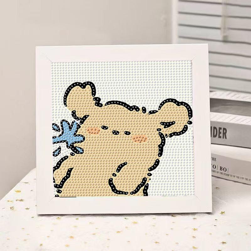 High-End Diamond Painting Diy Van Gogh Starry Sky Cat Creative Handmade Toy Table Decoration Diamond Painting With Frame