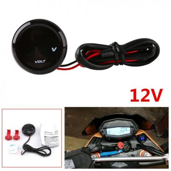 

Motorcycle Mini Red LED Digital Voltmeter truments Gauge For Yamaha MT09 MT07