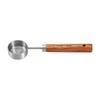 8-Piece Stainless Steel Measuring Cup & Spoon Set with Titanium Gold & Wooden Handles