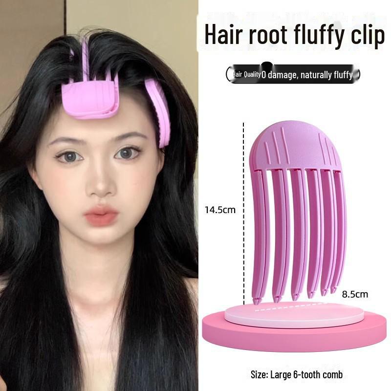 

Гребень для придания формы ветру: Подушечка для волос и зажим из натурального пуха