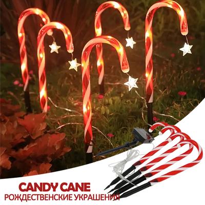 Lumini Baston de Crăciun Bomboane Decorațiuni de Crăciun Exterioare Impermeabile Lumină Ambianță de Sărbători Lampă de Potecă Om de Zăpadă pentru Gazon Curte