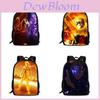 Naruto Uzumaki Backpack For Students With Nylon Material And Spacious Storage For Daily Use