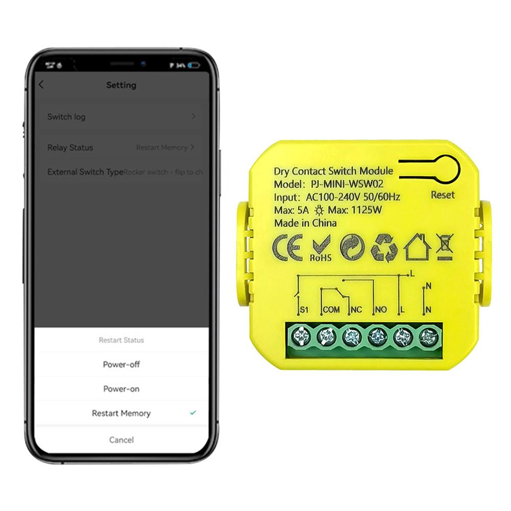 Smart Life WiFi Switch Module 5A DC12V 24V Smart Switch Module App Remote Control WiFi Module Toggle Supports Alexa Google Home