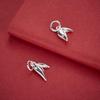 S925 Sterling Silver Bamboo Leaf Charm for DIY Bracelets & Necklaces