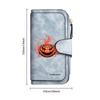 Halloween Pumpkin Pattern Long Wallet Fashion Multislot Purse Forever Series Portable Card Holder Stylish Daily Carry Purse