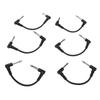 6 Pcs Guitar Effect Pedal Cable 15cm 6 Inch 1Celsius4 Inch Right Angle Guitar Patch Cable for Microphone Amplifier Keyboard