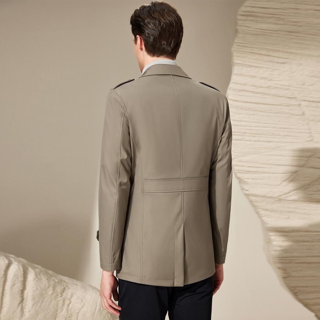 [Light Luxury and Simplicity] Autumn Classic Collar Casual Windbreaker for Men