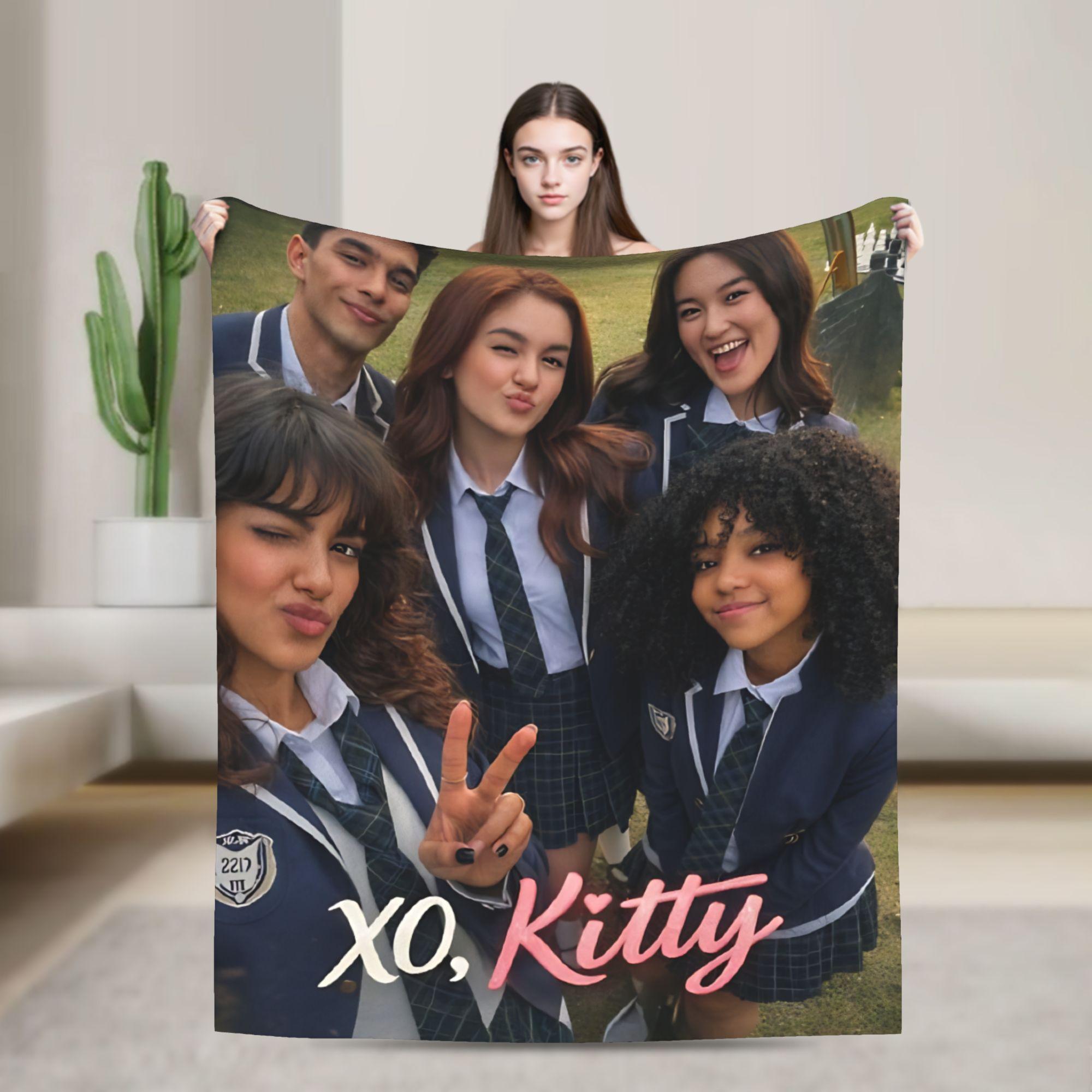 

TV XO Kitty Kim Min Ho Flannel Blanket Winter Super Warm Throw Blanket Living Room Pattern Bedspread Sofa Bed Cover 100x150cm