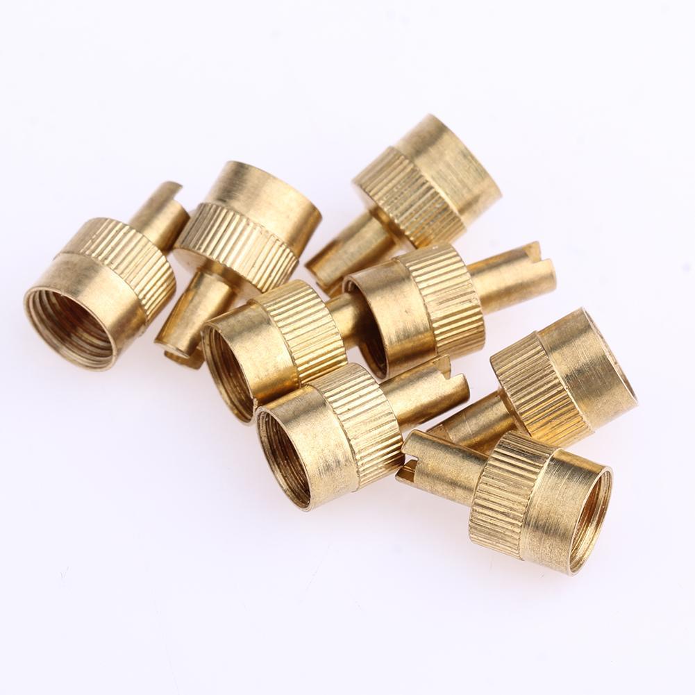 Cheap 8pcs Car Motorcycle Copper Metal Slotted Head Valve Stem Caps Core Joom
