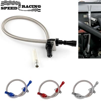 Asta di livello flessibile in acciaio inossidabile da 530 mm per trasmissione GM Chevy TH-400 TH-350 Turbo SBC BBC 350 400