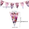 Demon Hunter Team Birthday Party Set: Plates, Cups, Napkins, Tablecloth, Cutlery & Banner