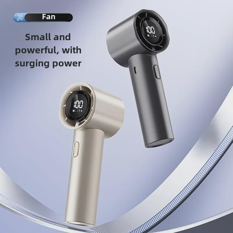 Vysokorychlostní ruční USB dobíjecí venkovní mini ventilátor s digitálním displejem