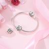 Charms Copper Parent-Child Comic Heart-Shaped Pendants Fit Charms Plata Original Bracelet Beads Women Jewellery Making