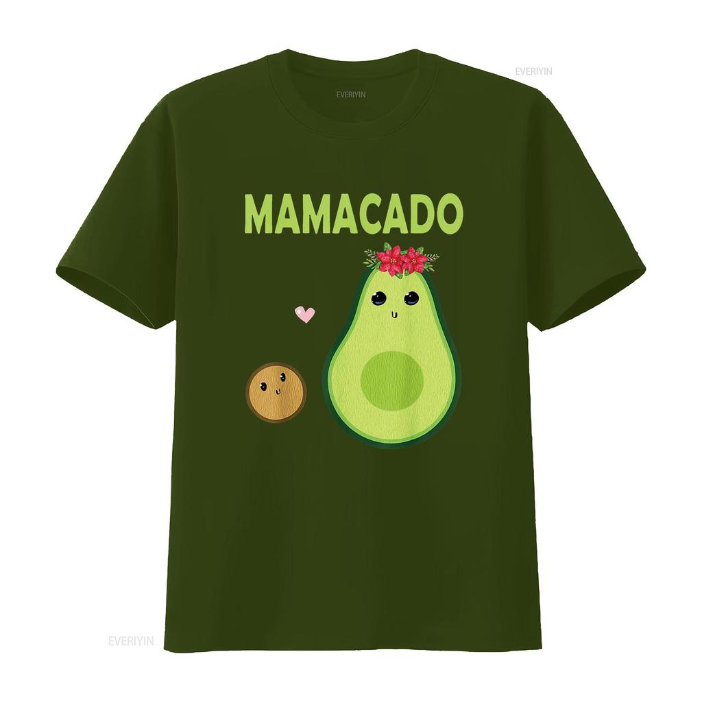 Womens Mamacado Cute Avocado Mom Kawaii Pregnant Mama Baby Women T Shirt vintage Washed Soft graphic Stylish Unisex Comfortable