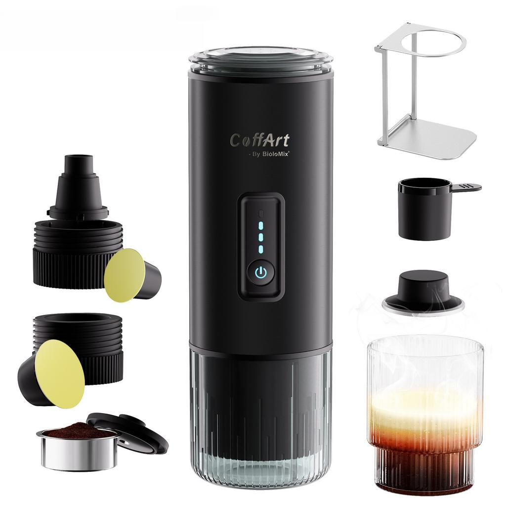 Wy-007 Portable Coffee Machine Hot and Cold Espresso Capsule Coffee Powder Three-in-one Car Office Camping